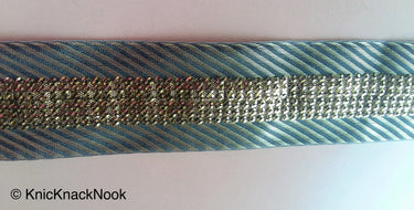 Indian Lace Black Trim Stripes Embroidered Lace Trim 38mm Wide, Trimming, Decorative Ribbon